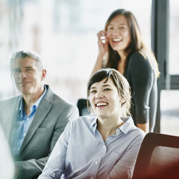 Smiling business woman - Axplora office